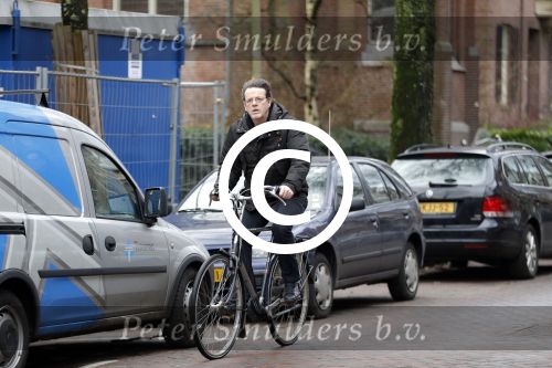 Amsterdam 27 januari 2016 
Kees Prins op de fiets in Amsterdam