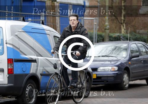 Amsterdam 27 januari 2016 
Kees Prins op de fiets in Amsterdam