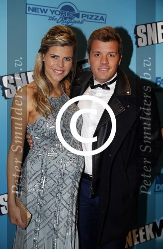 Amsterdam 18 januari 2016 
Premiere Sneekweek in Tuschinski.
Kim Kotter Zwanger met Jaap Reesema