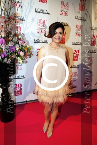Amsterdam 18 januari 2016
Uitreiking Beau monde awards in het Amstel Hotel.
Kim Lian v d Meij