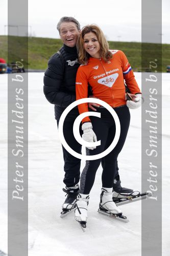 Biddinghuizen 31 januari 2016
Training voor de hollandse 100 op de schaatsbaan van Biddinghuizen. Aanwezig oa Prins Bernhard jr met kinderen Prinses Marilene Prins Maurits en Prinses Anna Prins Pieter Christiaan Prinses Emma Prinses Margriet Leontien Zijlaard v Moorsel met man Michael Zijlaard en dochter Indy Rosanna Kluivert met Patrick Nino Demy Shane en Justin Kluivert.