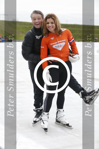 Biddinghuizen 31 januari 2016
Training voor de hollandse 100 op de schaatsbaan van Biddinghuizen. Aanwezig oa Prins Bernhard jr met kinderen Prinses Marilene Prins Maurits en Prinses Anna Prins Pieter Christiaan Prinses Emma Prinses Margriet Leontien Zijlaard v Moorsel met man Michael Zijlaard en dochter Indy Rosanna Kluivert met Patrick Nino Demy Shane en Justin Kluivert.