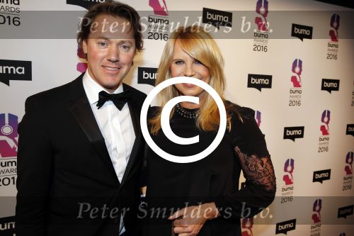 Hilversum 15 februari 2016
Buma awards in studio 21 op het mediapark.
Jeroen Rietbergen en Linda de Mol