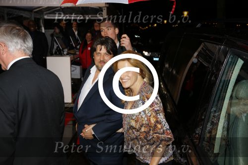 Amsterdam 26 januari 2016
Goed geld gala van de nationale postcode loterij in carre met als hoofdgast George Clooney. Lucille Werner met man