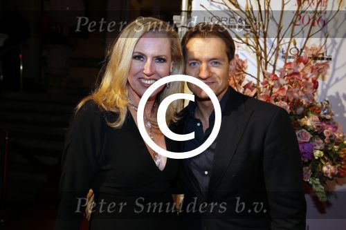 Amsterdam 18 januari 2016
Uitreiking Beau monde awards in het Amstel Hotel.
Monique Collignon met Christiaan Loman