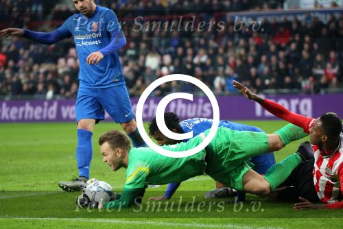 Eindhoven, 24 Januari 2016
PSV-FC Twente, eindstand 4-2  Kompetitie Seizoen 2015/2016
Nick Marsman en Renato Tapia