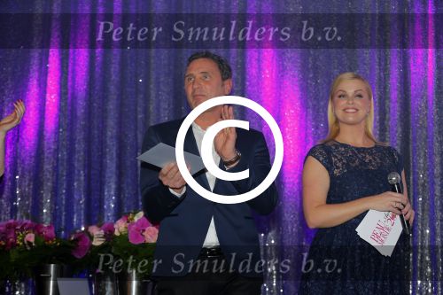 Amsterdam 18 januari 2016
Uitreiking Beau monde awards in het Amstel Hotel.
Peter de Monnink met Bridget Maasland