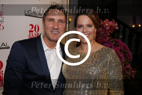 Amsterdam 18 januari 2016
Uitreiking Beau monde awards in het Amstel Hotel.
Peter de Monnink met uitgeefster Beau monde
