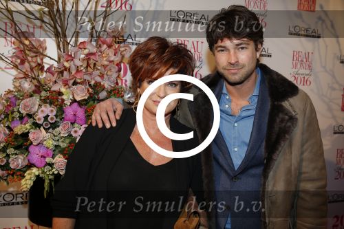 Amsterdam 18 januari 2016
Uitreiking Beau monde awards in het Amstel Hotel.
Rick Brandsteder met zijn moeder Yvonne Brandsteder