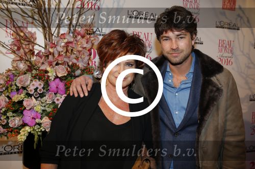 Amsterdam 18 januari 2016
Uitreiking Beau monde awards in het Amstel Hotel.
Rick Brandsteder met zijn moeder Yvonne Brandsteder