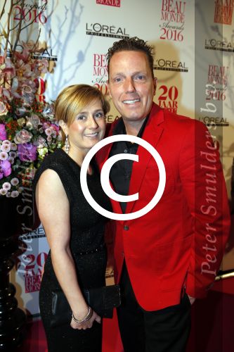 Amsterdam 18 januari 2016
Uitreiking Beau monde awards in het Amstel Hotel.
Rob Geus met vrouw