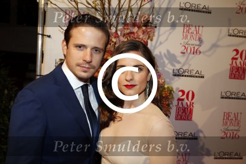 Amsterdam 18 januari 2016
Uitreiking Beau monde awards in het Amstel Hotel.
Rosa da Silva met partner Wouter Zweers
