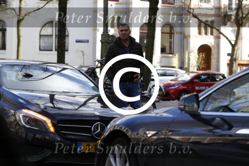 Amsterdam 28 januari 2016 
Ruud Gullit met zijn mercedes A klasse in Amsterdam zuid.