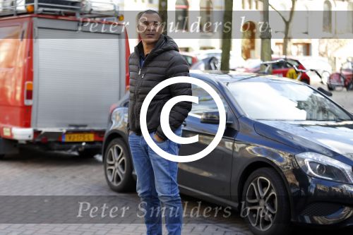Amsterdam 28 januari 2016 
Ruud Gullit met zijn mercedes A klasse in Amsterdam zuid.