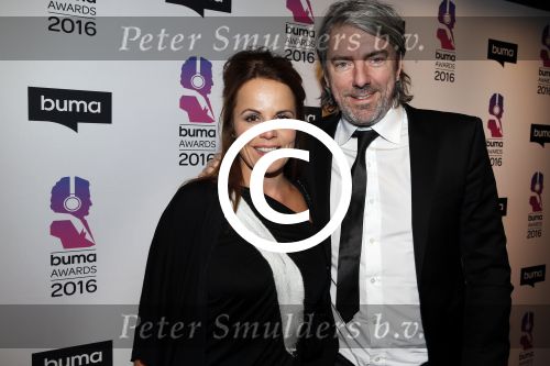 Hilversum 15 februari 2016
Buma awards in studio 21 op het mediapark. Ruud de Wild met vriendin