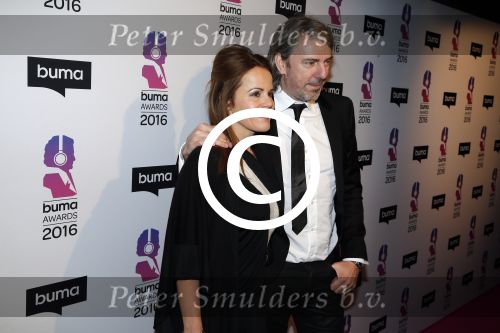 Hilversum 15 februari 2016
Buma awards in studio 21 op het mediapark. Ruud de Wild met vriendin