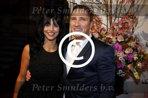 Amsterdam 18 januari 2016
Uitreiking Beau monde awards in het Amstel Hotel.
Sandra Schuurhof met Peter de Monnink en Patricia Snel