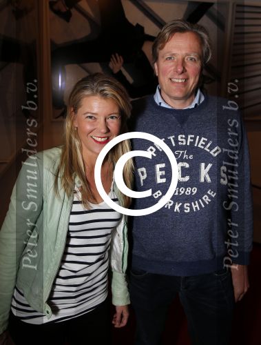 Amsterdam 1 februari 2016
Premiere Guido Spek in nieuwe de la mar theater.
Sandra Ysbrandy  met man