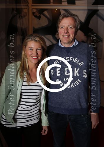 Amsterdam 1 februari 2016
Premiere Guido Spek in nieuwe de la mar theater.
Sandra Ysbrandy  met man