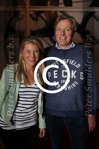 Amsterdam 1 februari 2016
Premiere Guido Spek in nieuwe de la mar theater.
Sandra Ysbrandy  met man