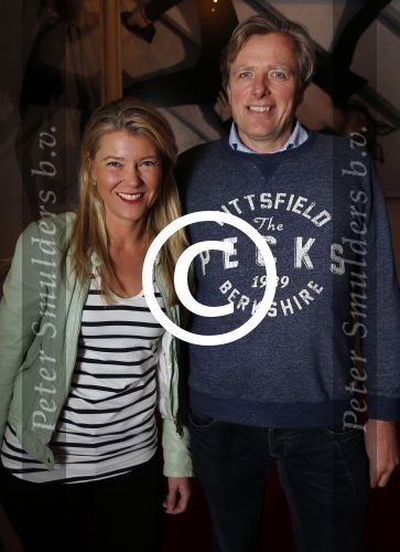 Amsterdam 1 februari 2016
Premiere Guido Spek in nieuwe de la mar theater.
Sandra Ysbrandy  met man