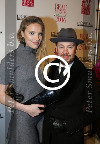Amsterdam 18 januari 2016
Uitreiking Beau monde awards in het Amstel Hotel.
Selwyn Senatori met vriendin