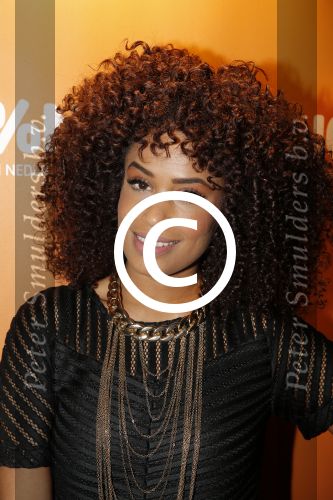 Uitgeest 2 februari 2016
Uitreiking 100% NL awards bij A9 studio\'s. Sharon Doorson met vriend
