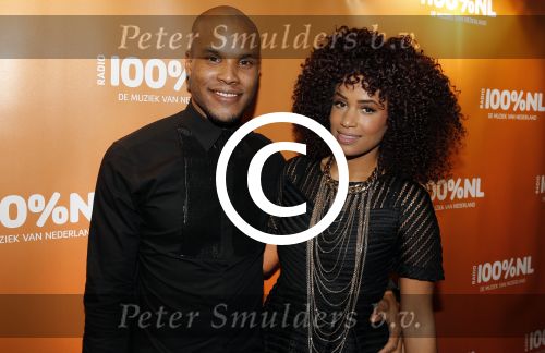 Uitgeest 2 februari 2016
Uitreiking 100% NL awards bij A9 studio\'s. Sharon Doorson met vriend