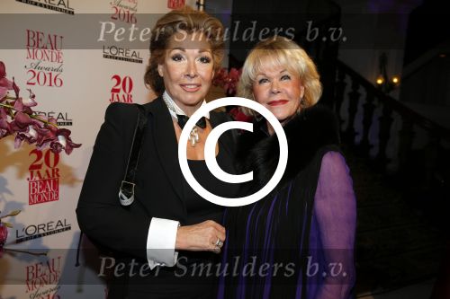 Amsterdam 18 januari 2016
Uitreiking Beau monde awards in het Amstel Hotel.
Betty de Groot en Sheila de Vries