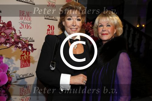 Amsterdam 18 januari 2016
Uitreiking Beau monde awards in het Amstel Hotel.
Betty de Groot en Sheila de Vries