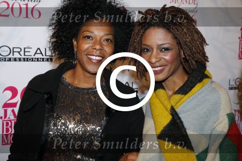 Amsterdam 18 januari 2016
Uitreiking Beau monde awards in het Amstel Hotel.
Sylvana Simons met een vriendin