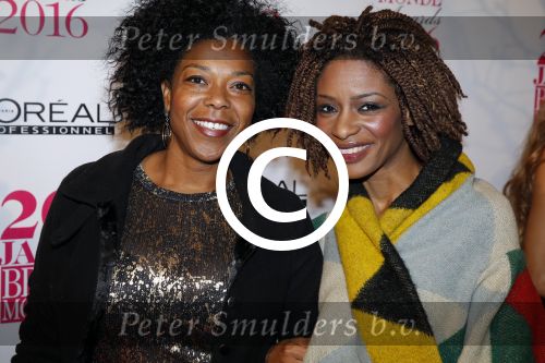 Amsterdam 18 januari 2016
Uitreiking Beau monde awards in het Amstel Hotel.
Sylvana Simons met een vriendin