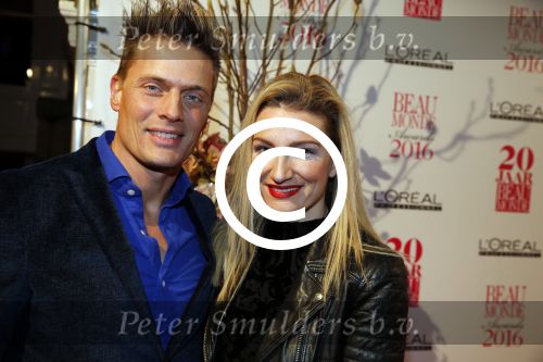 Amsterdam 18 januari 2016
Uitreiking Beau monde awards in het Amstel Hotel. Winston Post en zijn vrouw Denise v Rijswijk