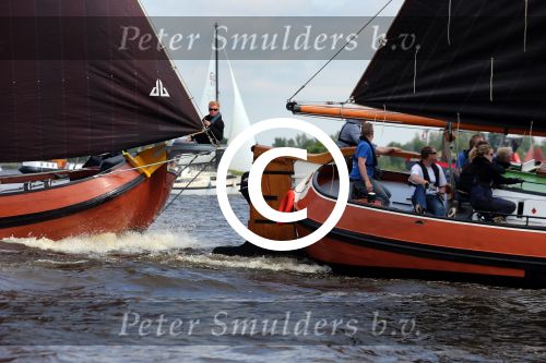 Heeg 8 Juni 2013 Heegermeer, Wedstrijd Skutsjezeilen
Foto Peter  Smulders BV