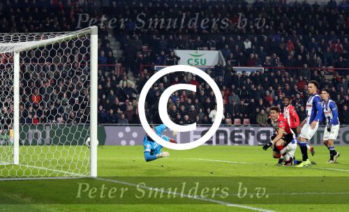 Eindhoven, 22 Januari 2017 Kompetitiewedstrijd PSV-SC Heerenveen, eindstand 4-3 met o.a. Michael v Gerwen die werd gehuldigd.