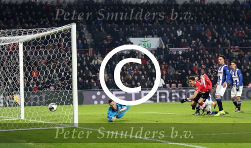 Eindhoven, 22 Januari 2017 Kompetitiewedstrijd PSV-SC Heerenveen, eindstand 4-3 met o.a. Michael v Gerwen die werd gehuldigd.