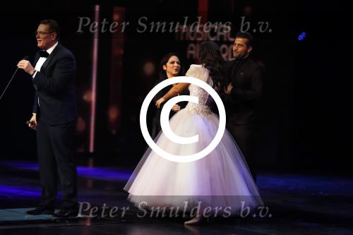 Utrecht 12 januari 2017
Uitreiking musical awards in het beatrixtheater.
Albert Verlinde en Romy Monteiro
