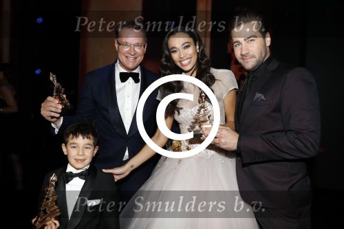 Utrecht 12 januari 2017
Uitreiking musical awards in het beatrixtheater.
Albert Verlinde en Romy Monteiro en Dave Mantel