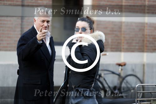 Amsterdam 10 januari 2017 
Bram Moszkowicz met zijn dochter na een lunch in Amsterdam zuid