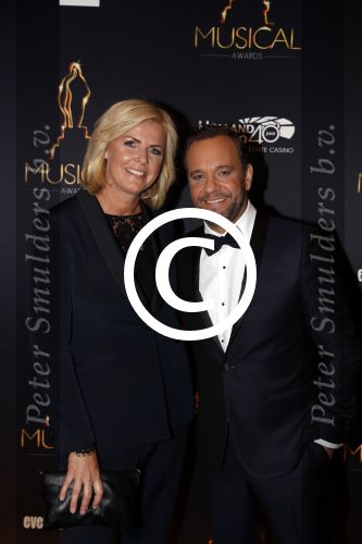 Utrecht 12 januari 2017
Uitreiking musical awards in het beatrixtheater. carlo Boszhard met irene Moors