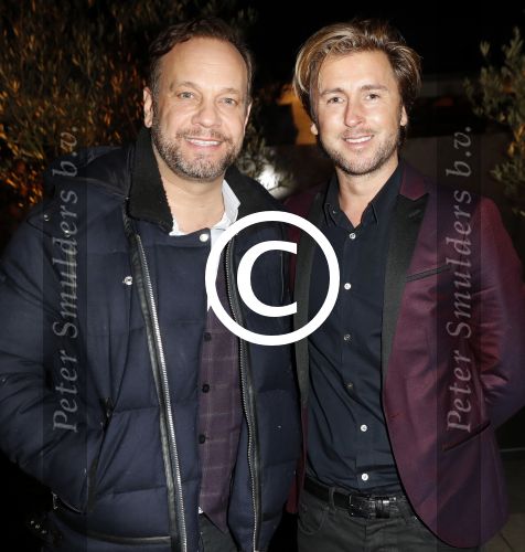 Hoofddorp 17 januari 2017
Trouwen Patricia Paay en Robert bij Claus Party center. Carlo Boszhard met vriend Harold.