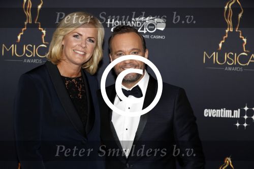 Utrecht 12 januari 2017
Uitreiking musical awards in het beatrixtheater. 
Carlo Boszhard met irene Moors