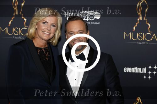 Utrecht 12 januari 2017
Uitreiking musical awards in het beatrixtheater. 
Carlo Boszhard met irene Moors