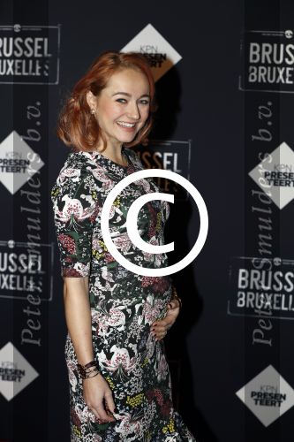 Amsterdam 19 januari 2017.
Premiere Brussel in de beurs van Berlage. Carolien Spoor zwnger