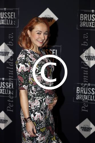 Amsterdam 19 januari 2017.
Premiere Brussel in de beurs van Berlage. Carolien Spoor zwnger