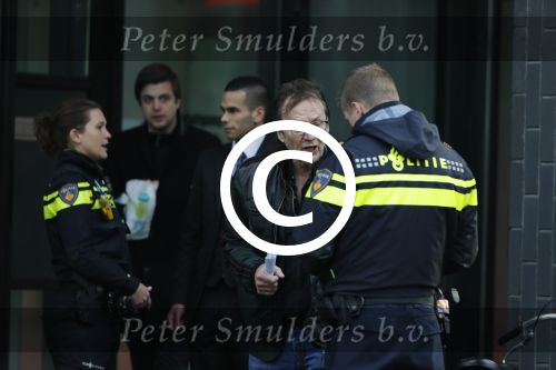 Amsterdam 27 januari 2017
Cees Grimbergen van omroep Max met de politie op de zuidas