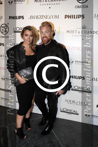 Amsterdam 25 januari 2017 
Amayzine awards in de westerkerk. Charlotte Heitinga met Dominique Samuel