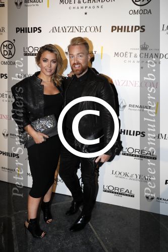 Amsterdam 25 januari 2017 
Amayzine awards in de westerkerk. Charlotte Heitinga met Dominique Samuel
