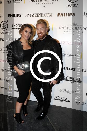 Amsterdam 25 januari 2017 
Amayzine awards in de westerkerk. Charlotte Heitinga met Dominique Samuel