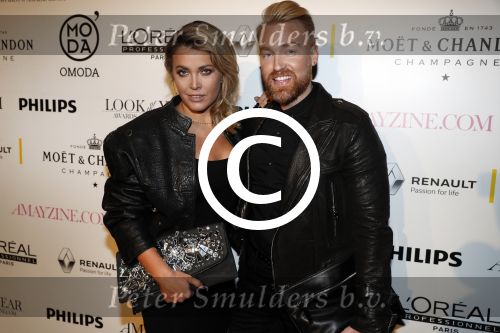 Amsterdam 25 januari 2017 
Amayzine awards in de westerkerk. Charlotte Heitinga met Dominique Samuel